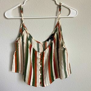 Forever 21 stripped crop top